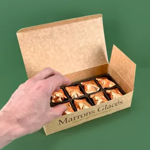 Ballotin Kraft Bio 8 Marrons Glacés