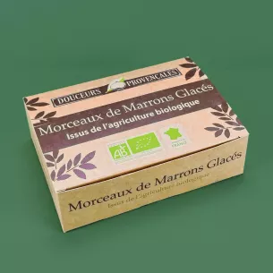 Ballotin kraft bio gros morceaux marrons glacés