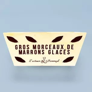 ballotin bois gros morceaux marrons glacés