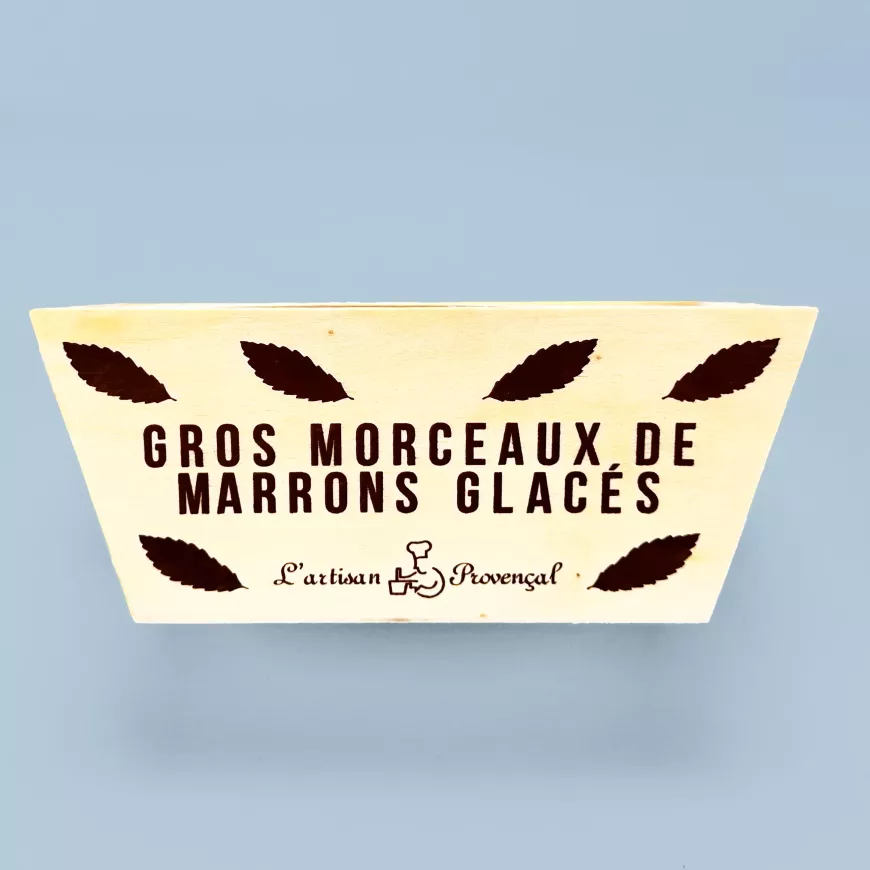 ballotin bois gros morceaux marrons glacés