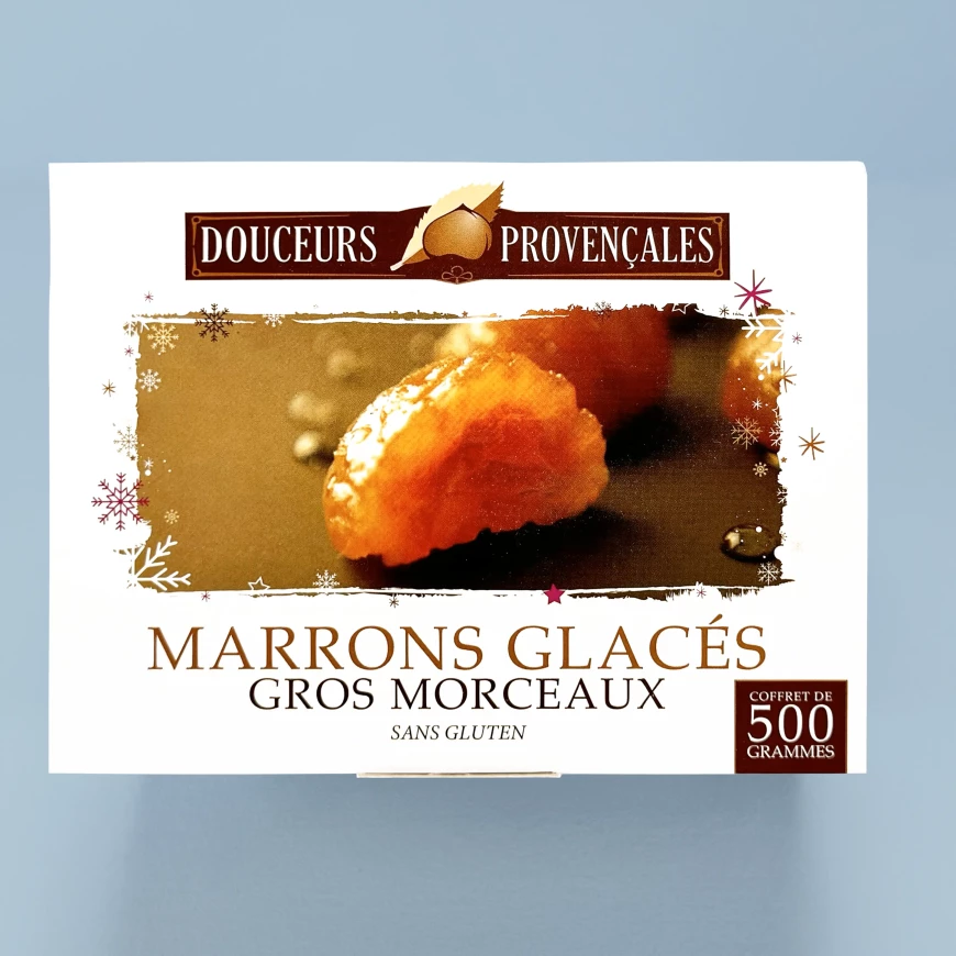 Ballotin de gros morceaux de marrons glacés Douceurs Provençales