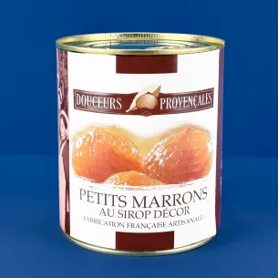 Petit marron décor marrons entier conserve confits