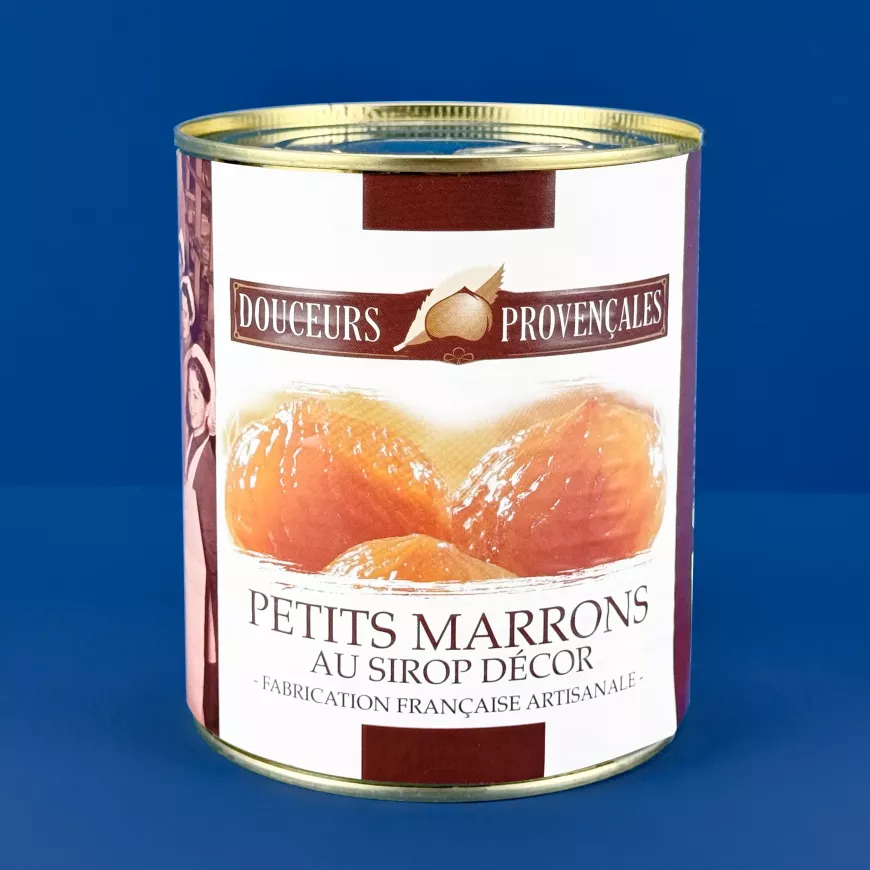 Petit marron décor marrons entier conserve confits