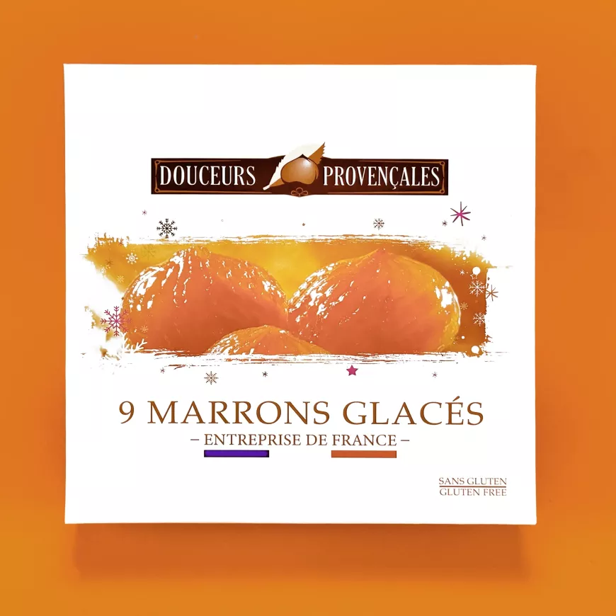 Coffret de marrons glacés - 9 pièces