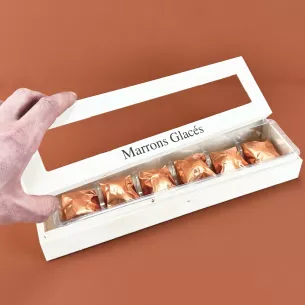 Reglette bois avec 6 marrons