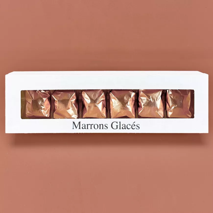 réglette en bois avec 6 marrons