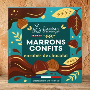 étui 4 marrons chocolat