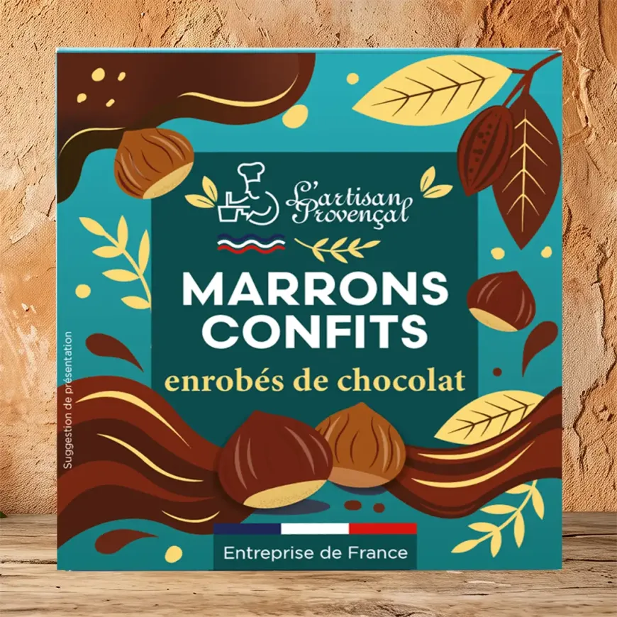 étui 4 marrons chocolat