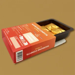 Étui de marrons au rhum