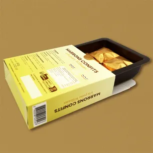 Coffret de 4 marrons à la poire