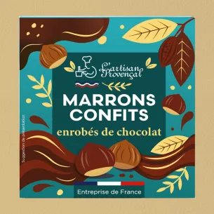étui 4 marrons chocolat