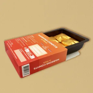 Étui de marrons au rhum