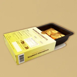 Coffret de 4 marrons à la poire