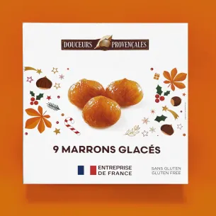 Cardboard box 9 marrons glacés